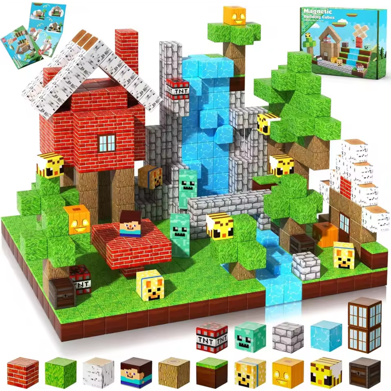 Magnetische Bausteine Architekturspiel für Kinder