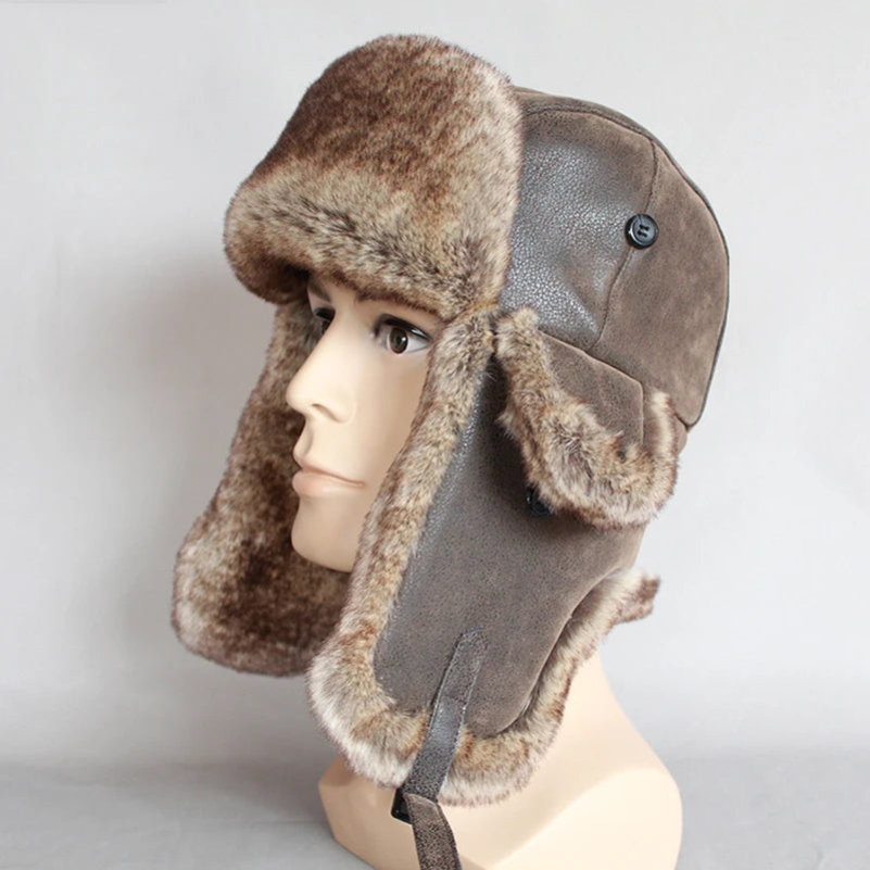 Warme und bequeme Wintermütze mit Ohrenschützern