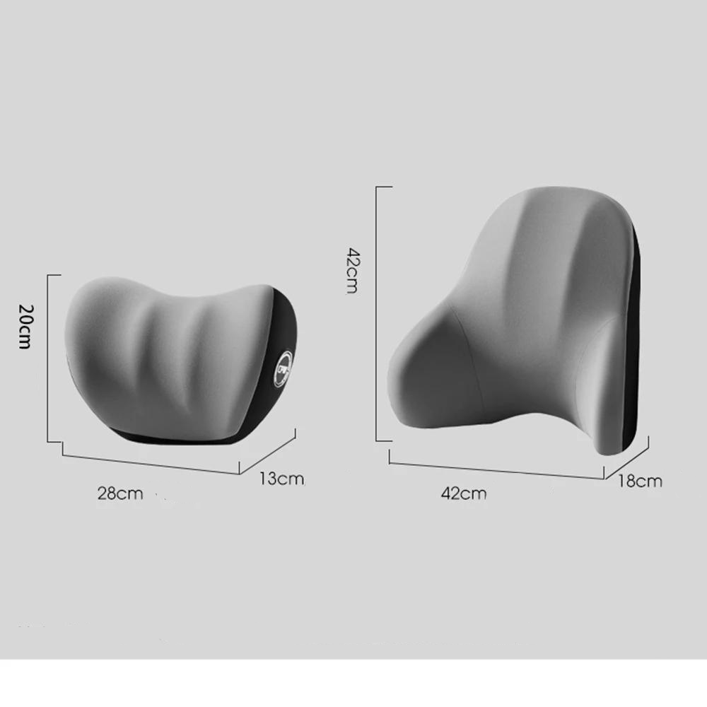 Massagesitzkissen fürs Auto mit Vibration und Verstellbarer Kopfstütze