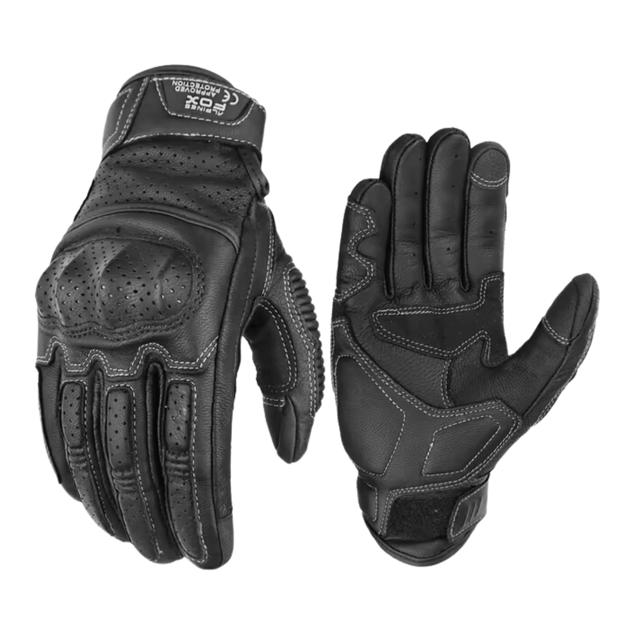 Klassische Motorradhandschuhe aus Leder
