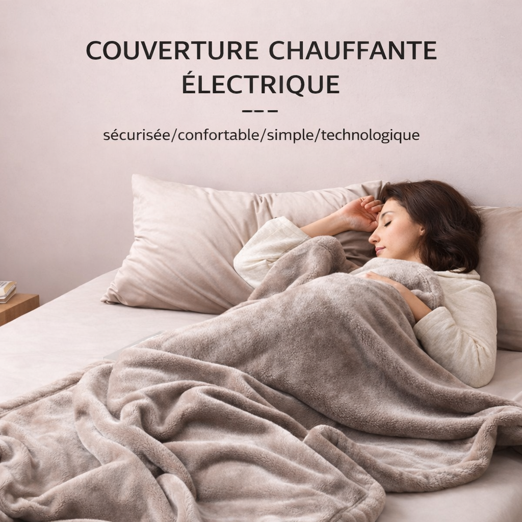 Marcherelle™ – Elektrische Wärmedecke mit automatischer Abschaltung und 6 einstellbaren Wärmestufen