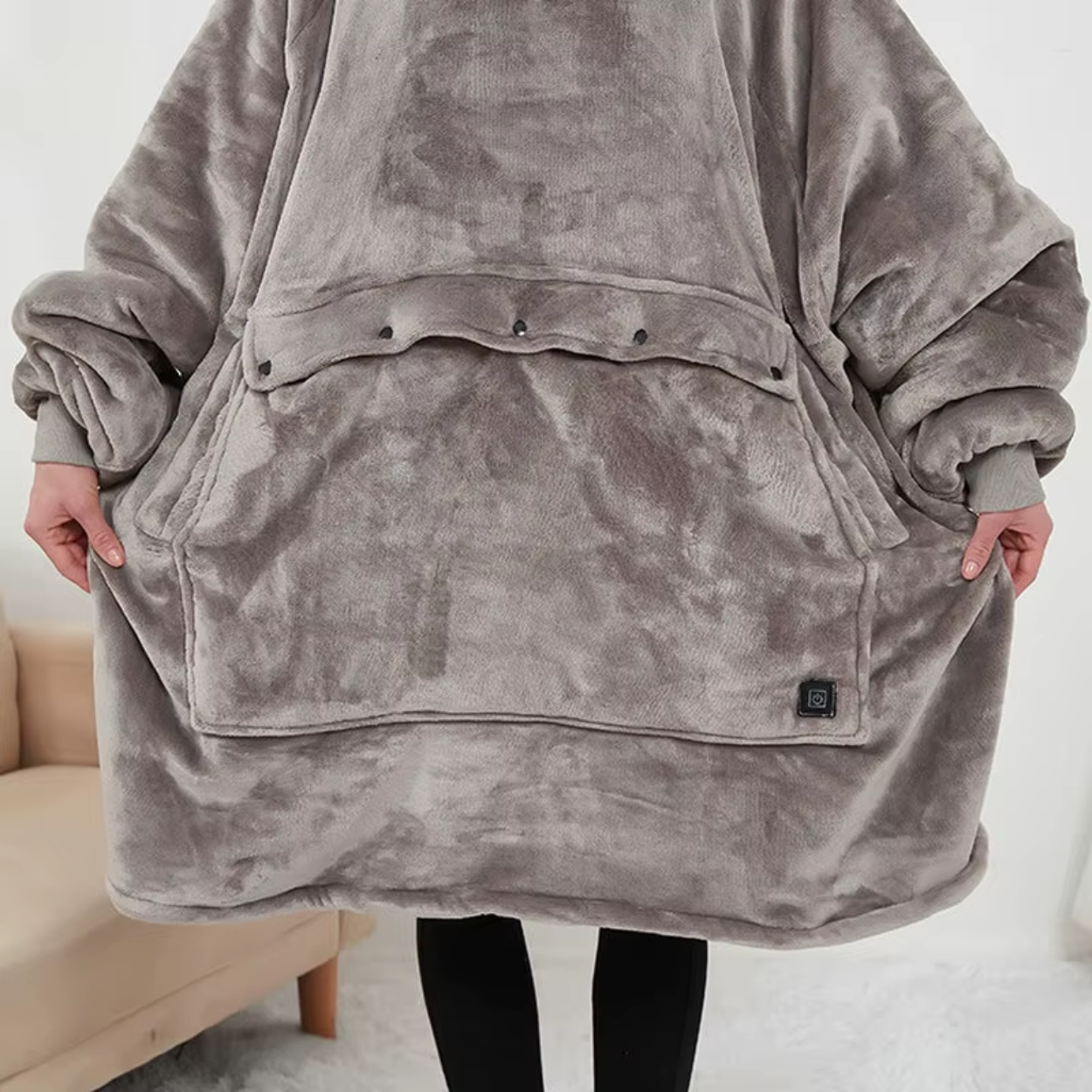 Elektrischer Hoodie mit USB-Heizung