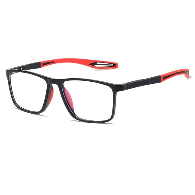 Leichte Gleitsichtbrille mit blauem Lichtschutzglas