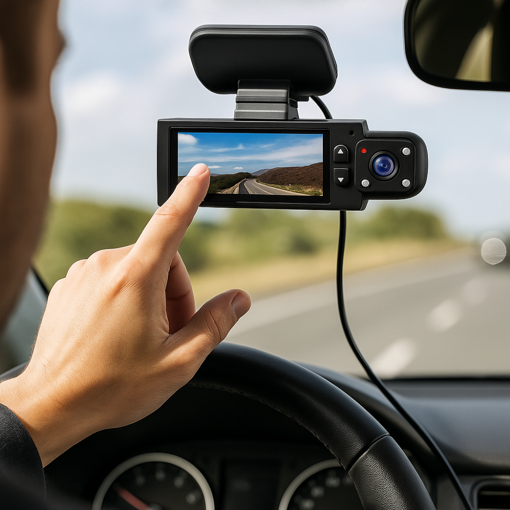 Caméra de Bord 1080p Double Objectif avec Connexion WiFi - Foivo