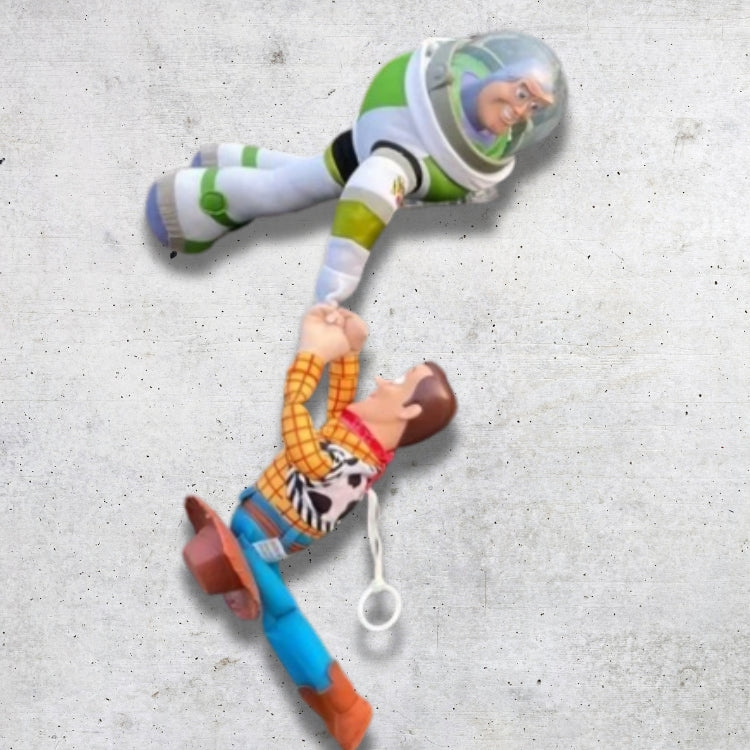 Disney Plüschspielzeug Woody und Buzz zum Aufhängen im Auto