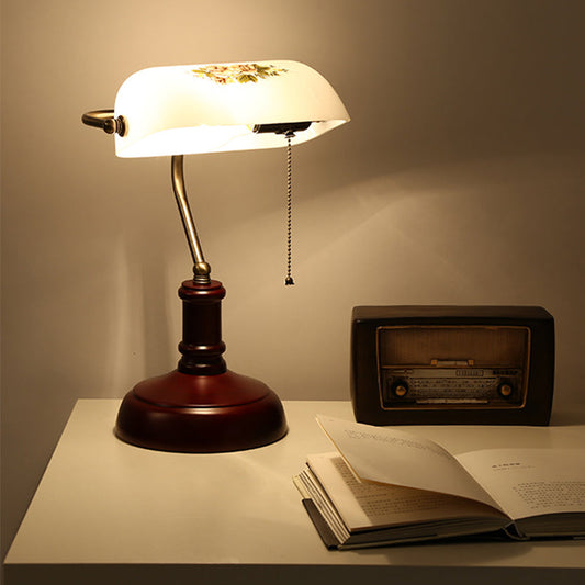 Lampe de Bureau Rétro en Verre - Santeova