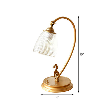 Lampe Élégante Métal Or Antique - Santeova