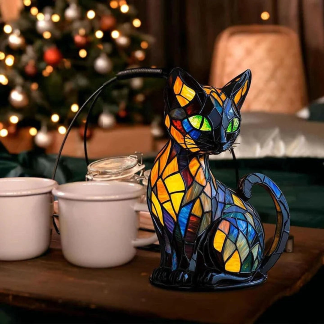 Lustige und Bunte Katzenlampe