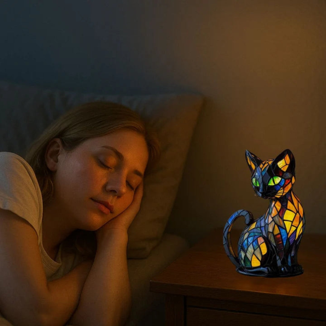 Lustige und Bunte Katzenlampe
