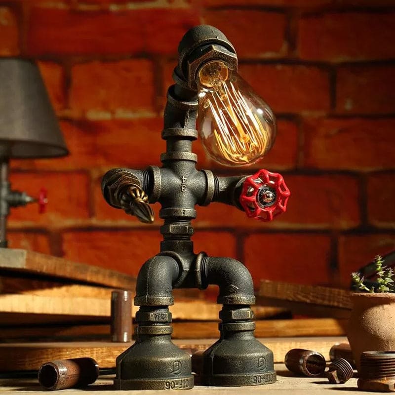 Futuristische Schreibtischlampe Roboter