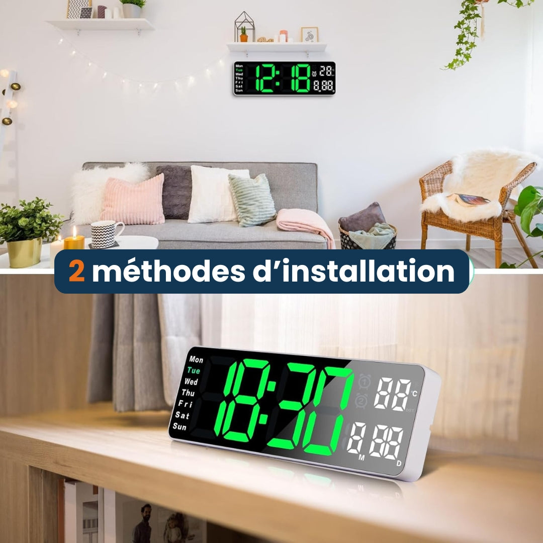 Moderne Digitale LED-Wanduhr