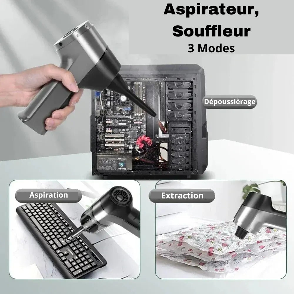 Kabelloser, leistungsstarker und leichter Auto-Staubsauger