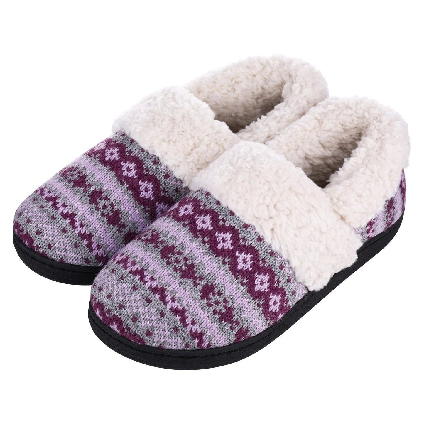 Pantoufles de maison douces et chaudes en peluche - Santeova