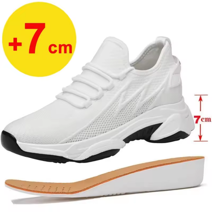 Sportliche Schuhe mit Dezenter +7 cm Erhöhung