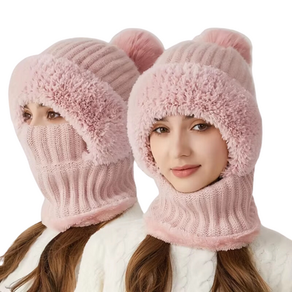 Weiche und warme Samtmütze für Damen