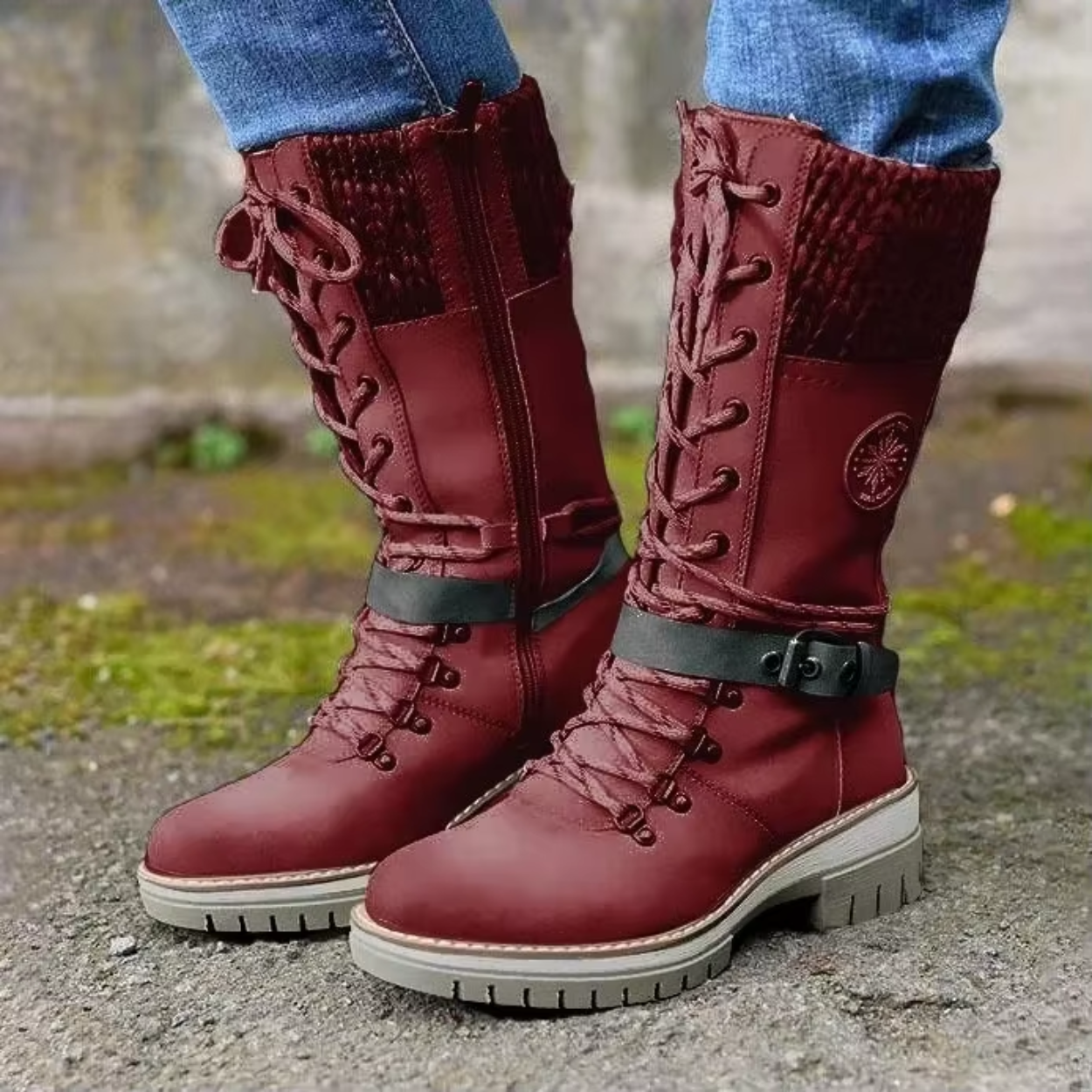 Wasserdichte, warme Winterstiefel bis zur Wade