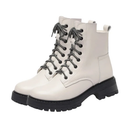 Warme und elegante Damen-Winterstiefel aus echtem Leder
