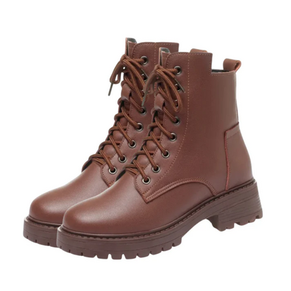 Warme und elegante Damen-Winterstiefel aus echtem Leder