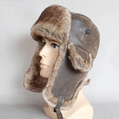 Warme und bequeme Wintermütze mit Ohrenschützern