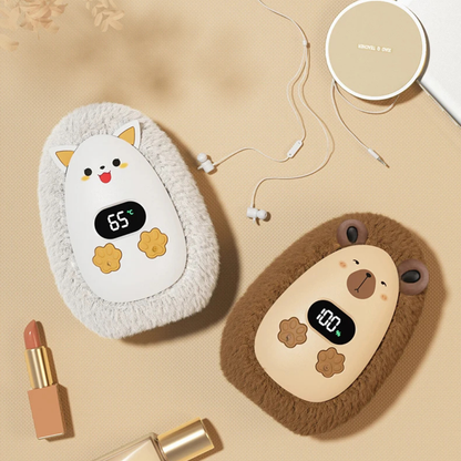 Weiche beheizbare Plüschhandschuhe