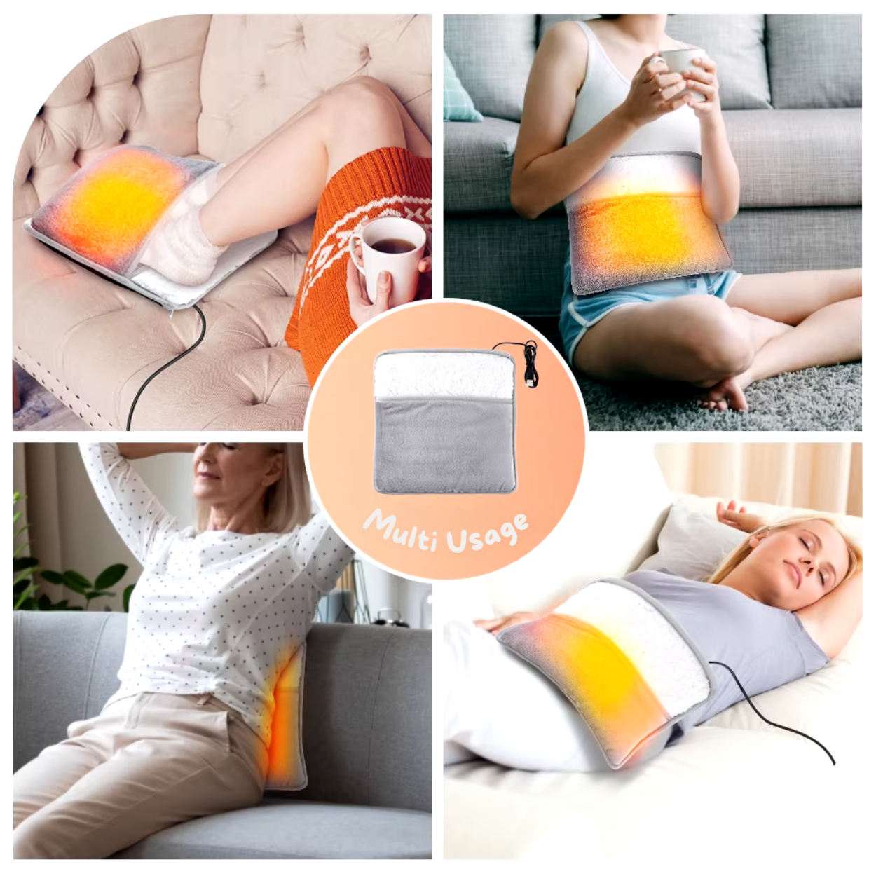 Kompakter Wiederaufladbarer Elektrischer Fußwärmer