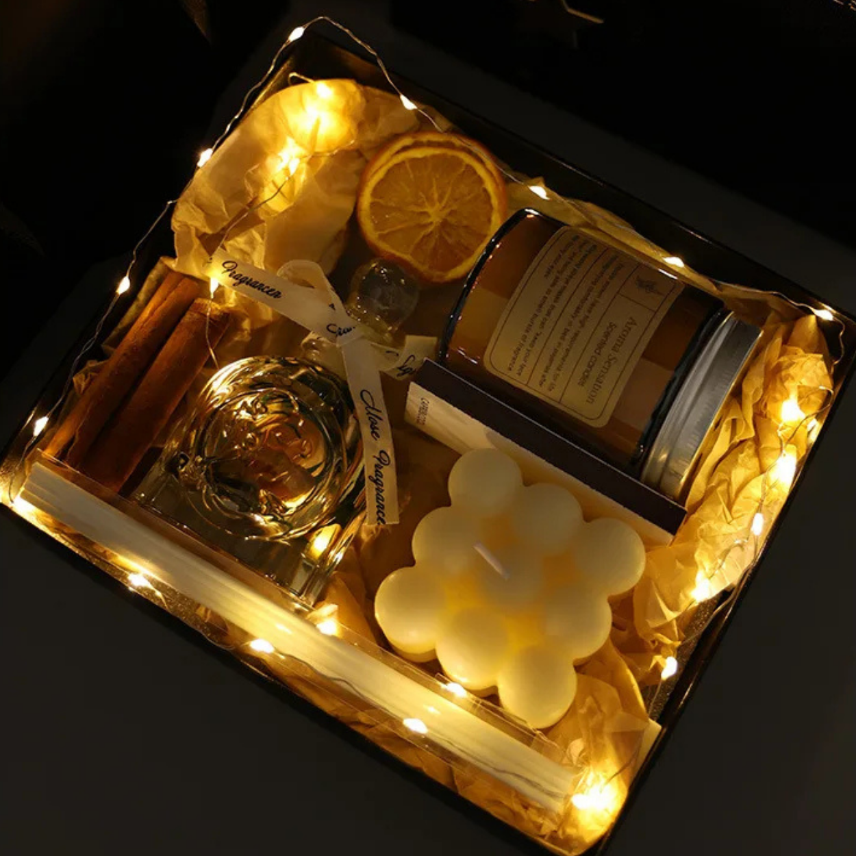 Geschenkset Duftkerze und Raumduft-Diffusor