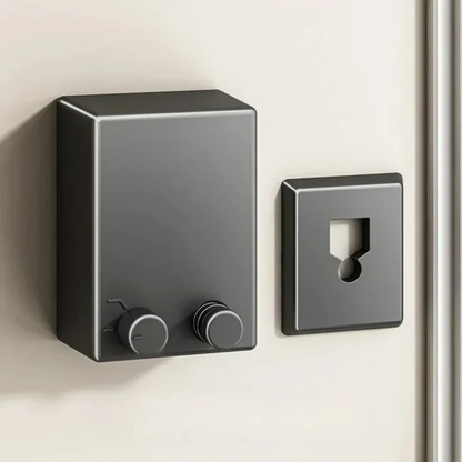 Einziehbare Wäscheleine mit Wandhaken