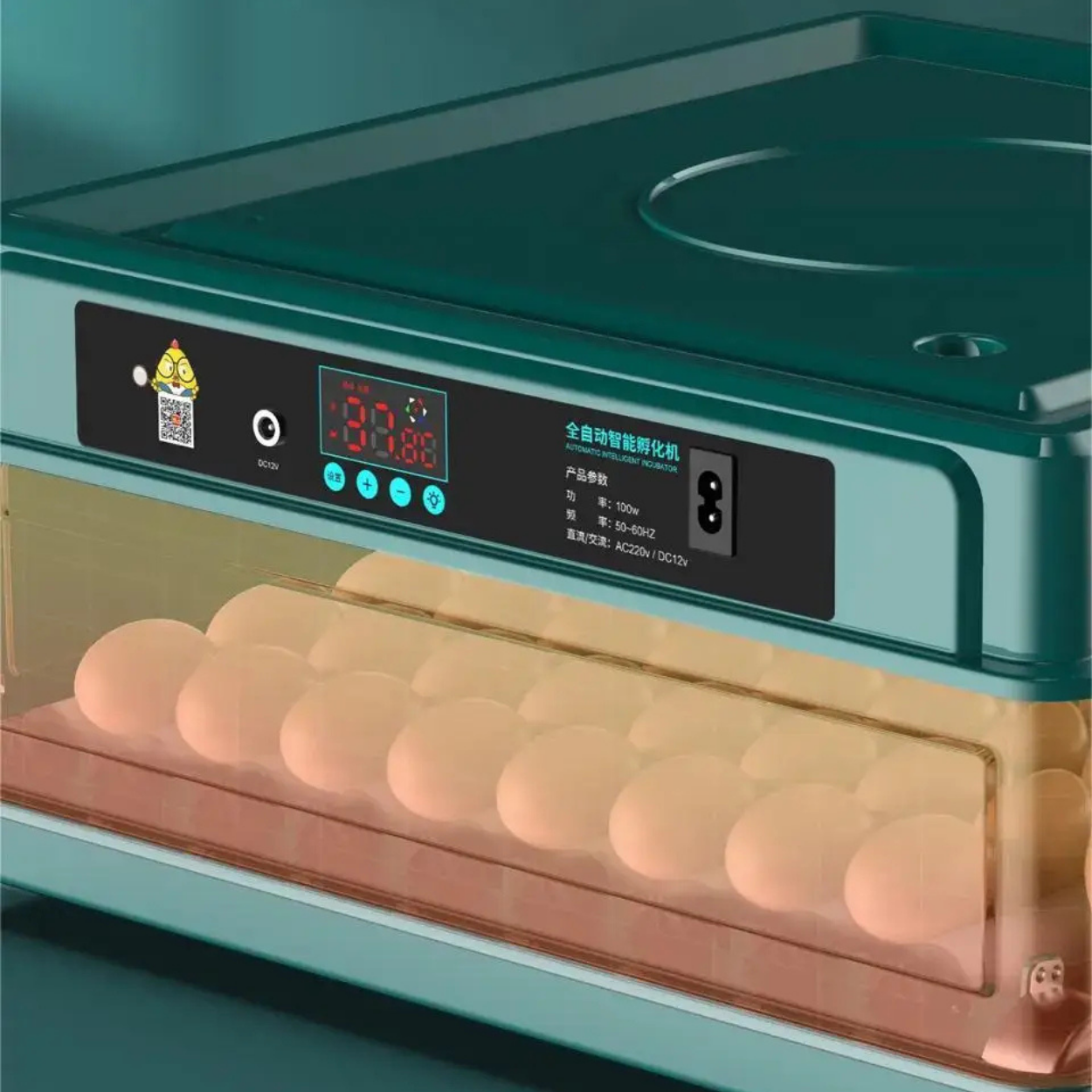 Automatischer Eierbrüter mit Wende- und Temperaturkontrolle