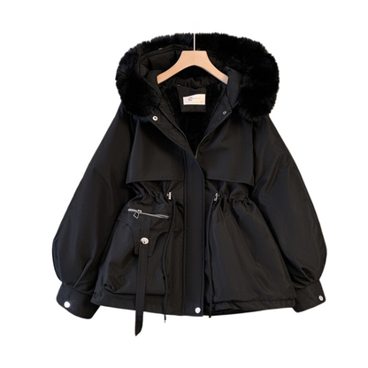 Damen-Winterparka mit Kapuze und warmem Futter