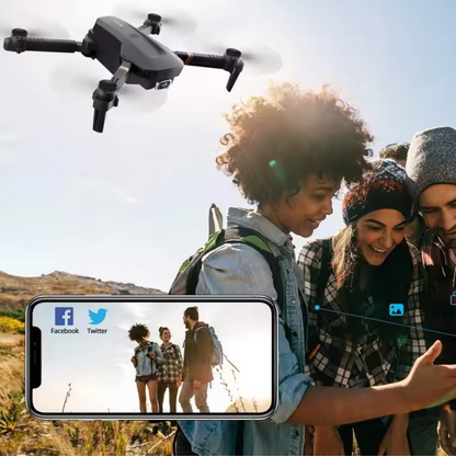 4K WiFi Drohne mit doppellinsigem Weitwinkel und Stabilisierung