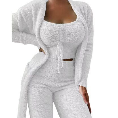 Weicher und bequemer Samt-Pyjama für Damen