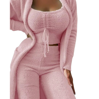 Weicher und bequemer Samt-Pyjama für Damen