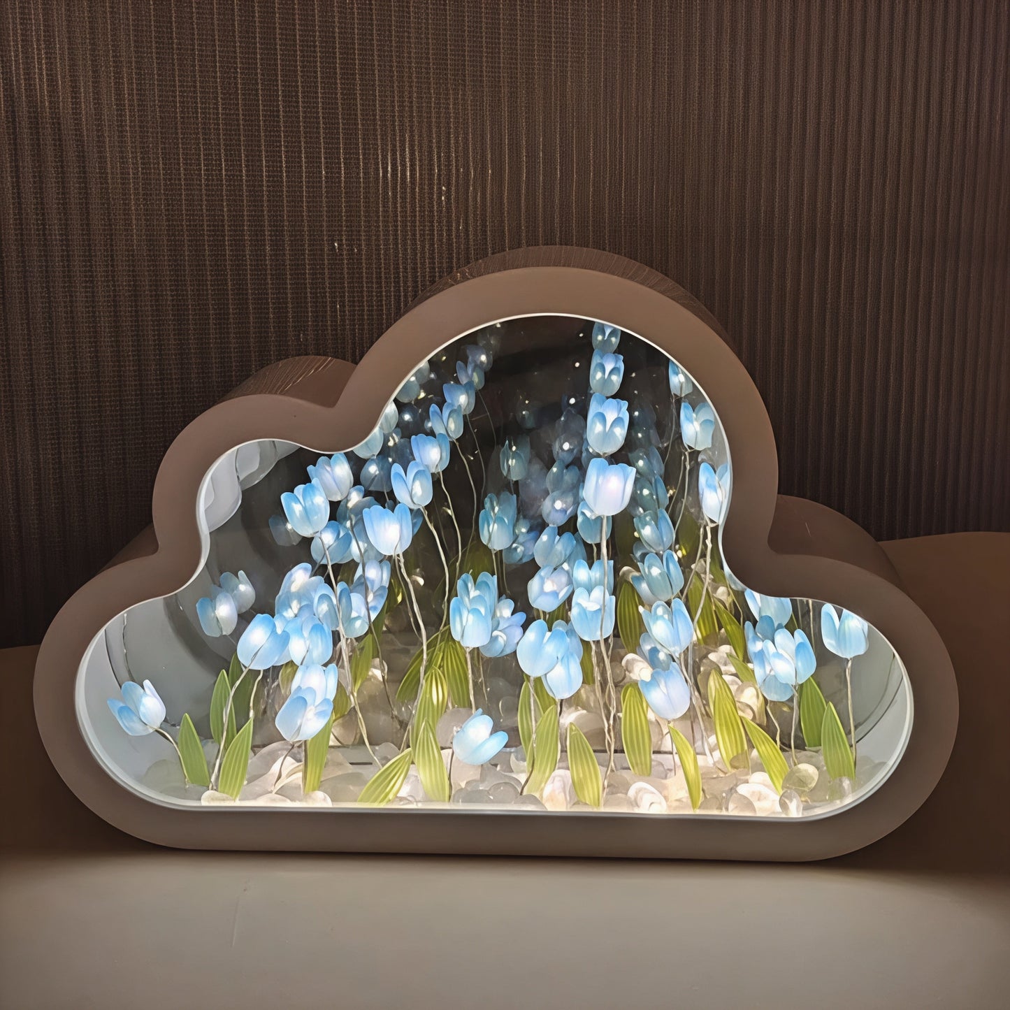 Lampe Infinity Florale LED Élégante Compacte - Foivo