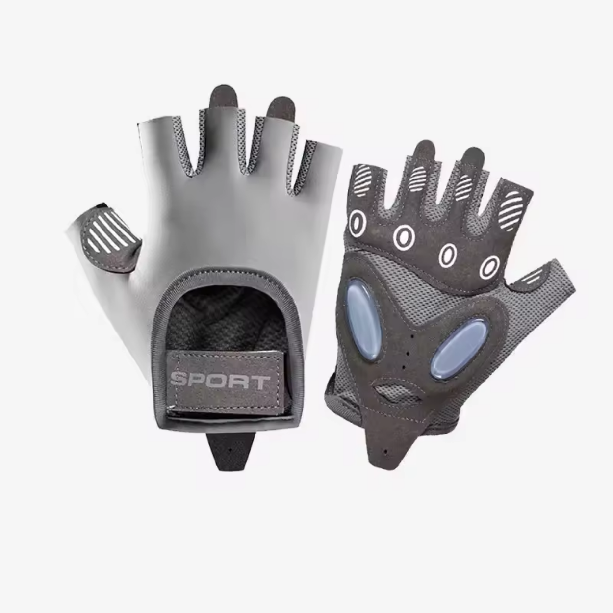 Atmungsaktive Sporthandschuhe mit Grip für Krafttraining
