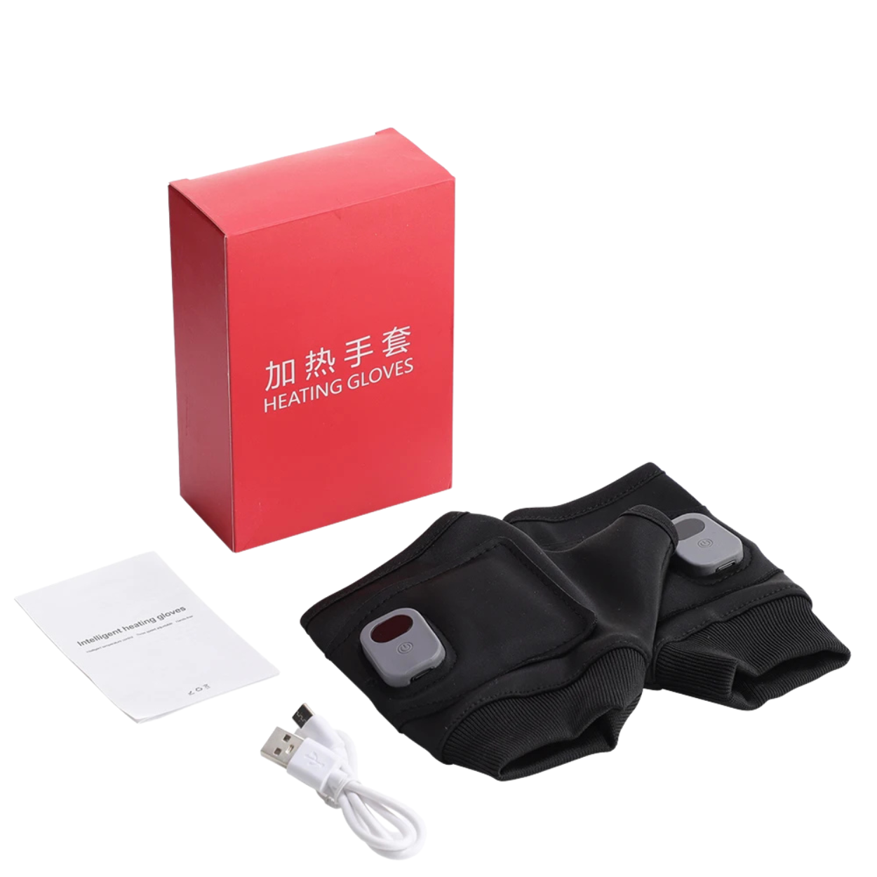 Elektrische beheizbare Handschuhe mit 3-stufiger Wärmeregelung