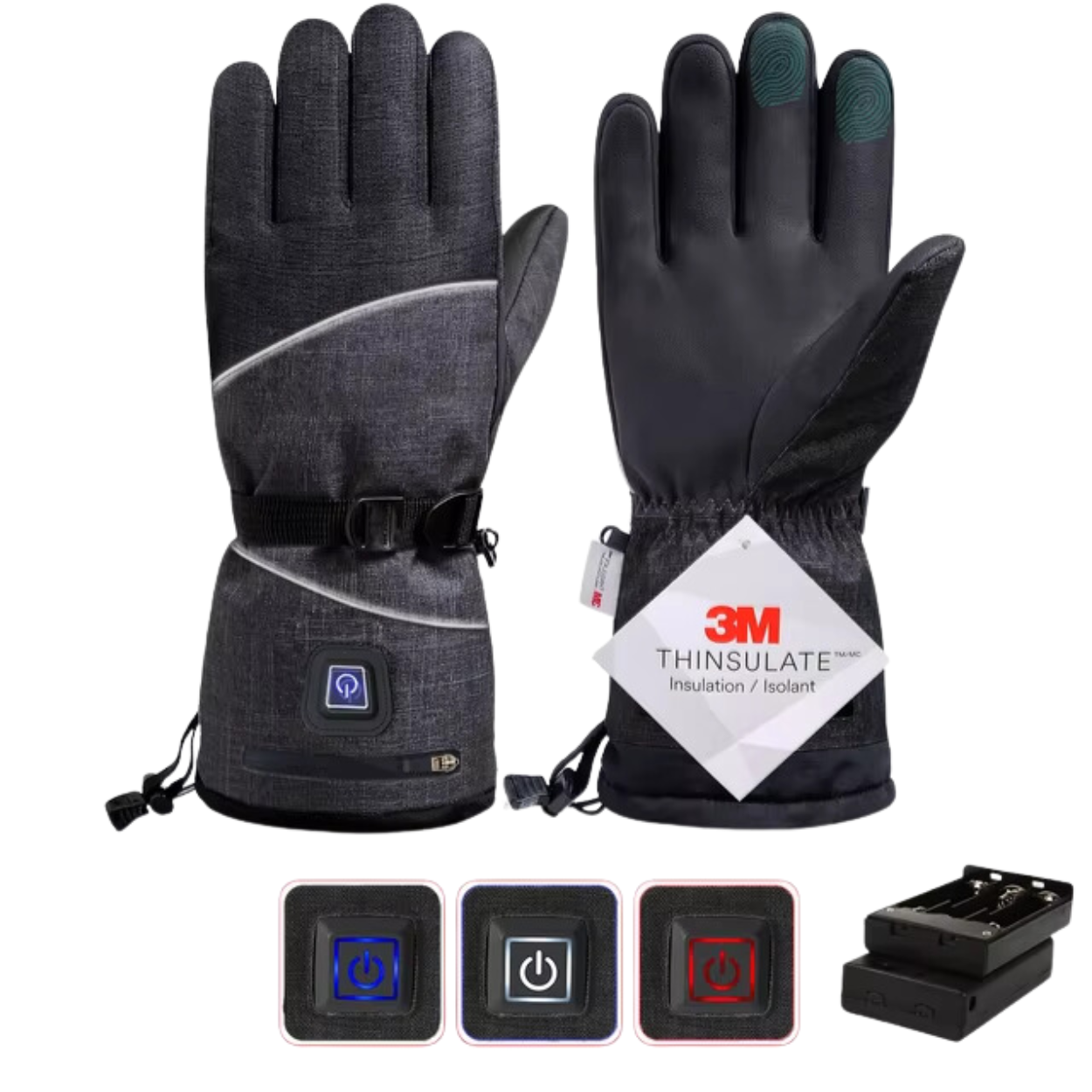 Elektrische, beheizbare Handschuhe für Herren und Damen