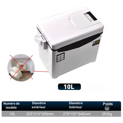 Isolierte und robuste Angelkühlbox
