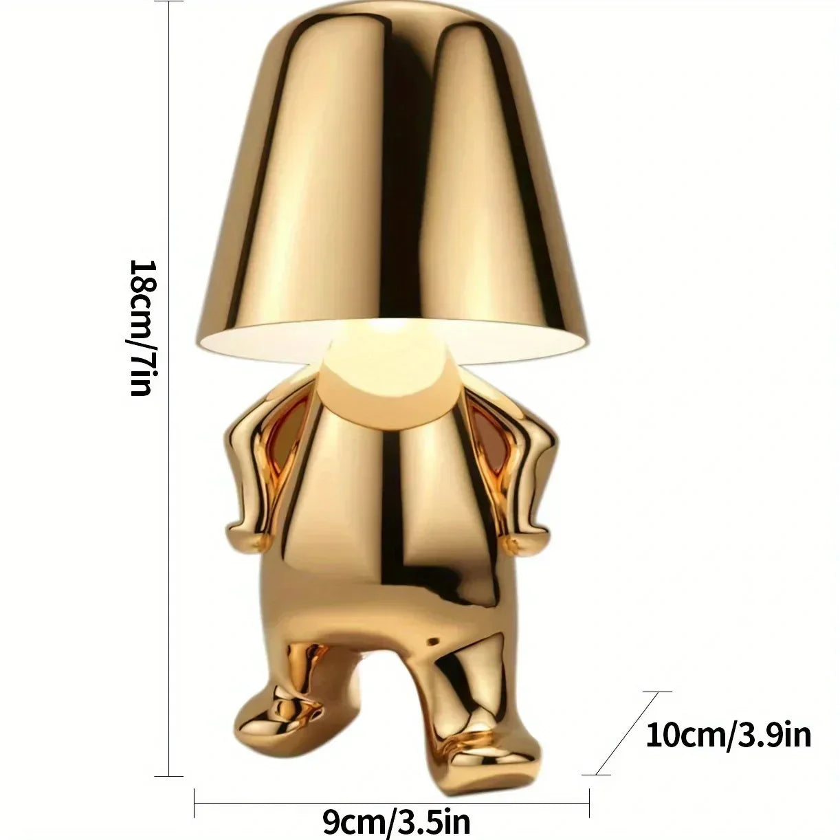 Elegante Tischlampe in Gold