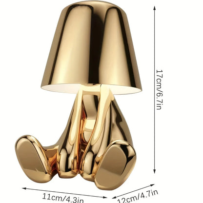Elegante Tischlampe in Gold