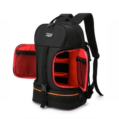 Professioneller Foto-Rucksack mit Kamera-Fach und Stativhalterung