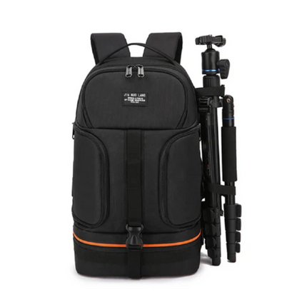 Professioneller Foto-Rucksack mit Kamera-Fach und Stativhalterung