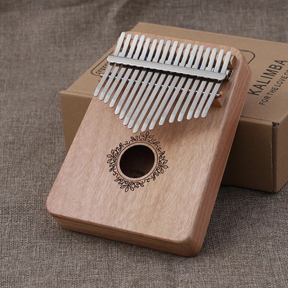 Tragbare 17-Tasten Holz-Kalimba mit Daumenklavier