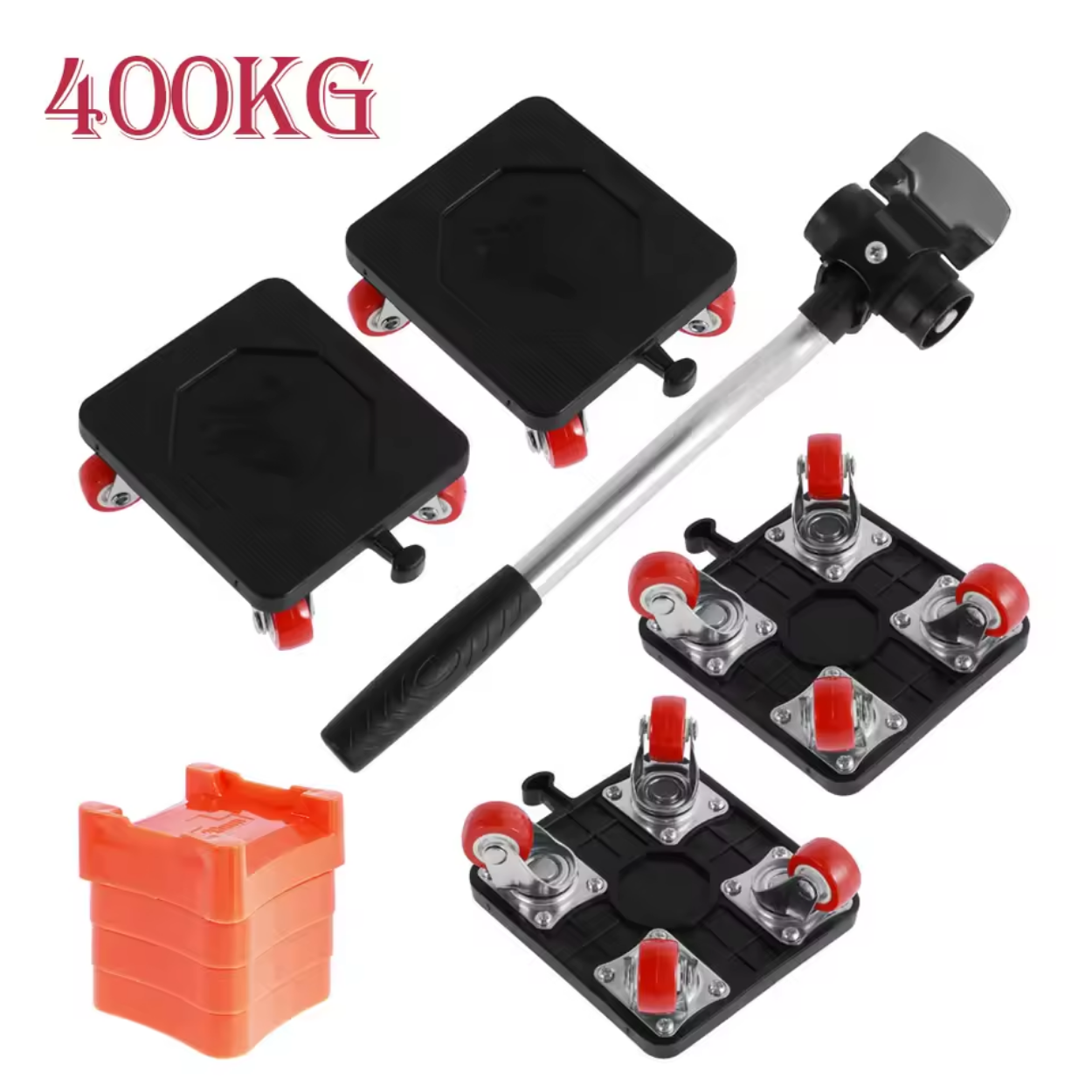 Möbeltransportrollen mit Hebe-Set