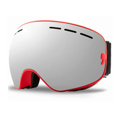 Skibrille mit Antibeschlag- und Belüftungsfunktion