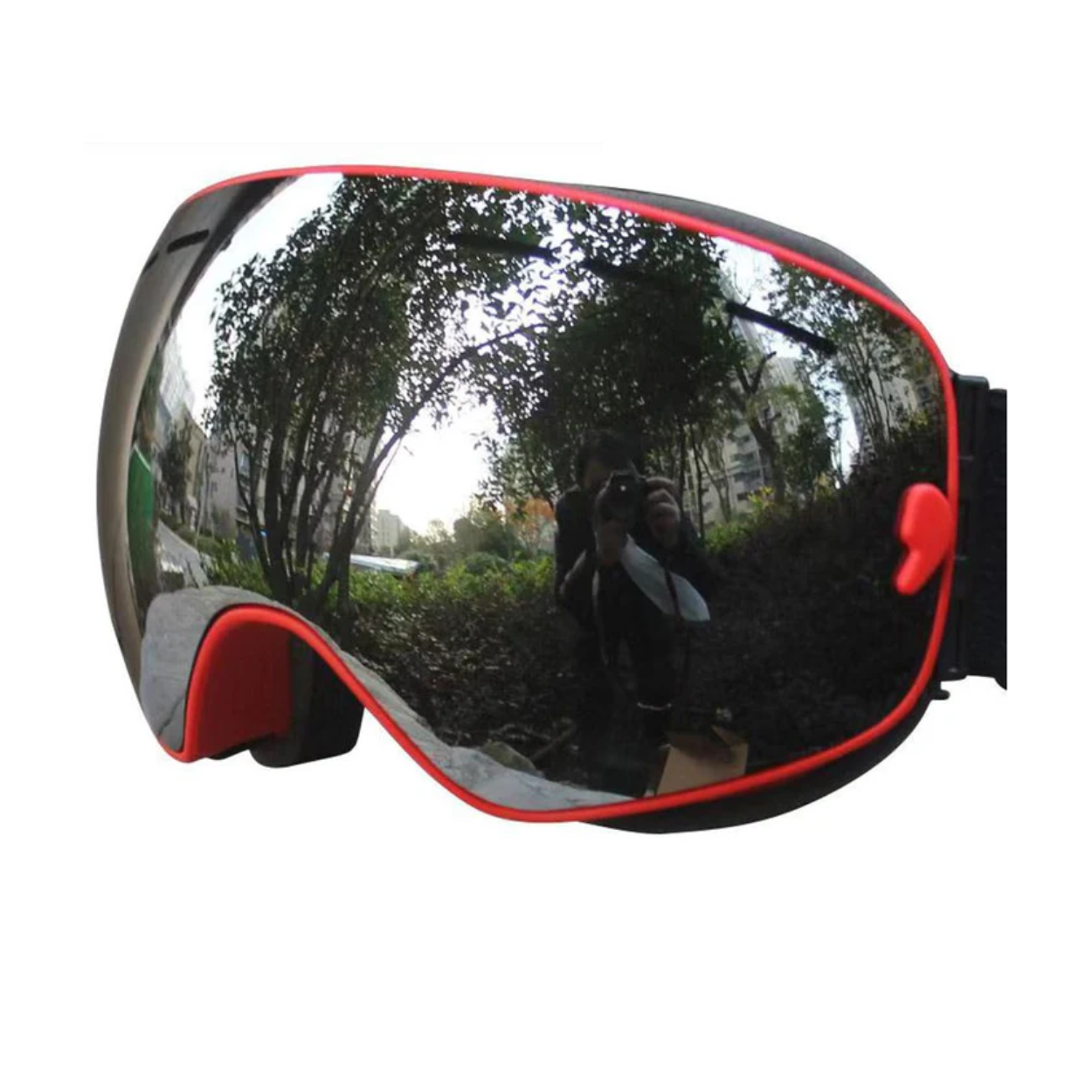 Skibrille mit Antibeschlag- und Belüftungsfunktion