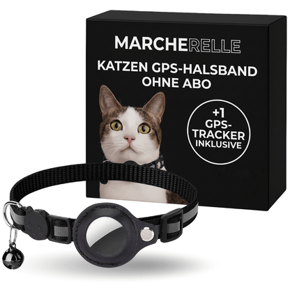 Macherelle™ – GPS-Halsband für Katzen Kein Abonnement | Kompatibel mit iOS & Android