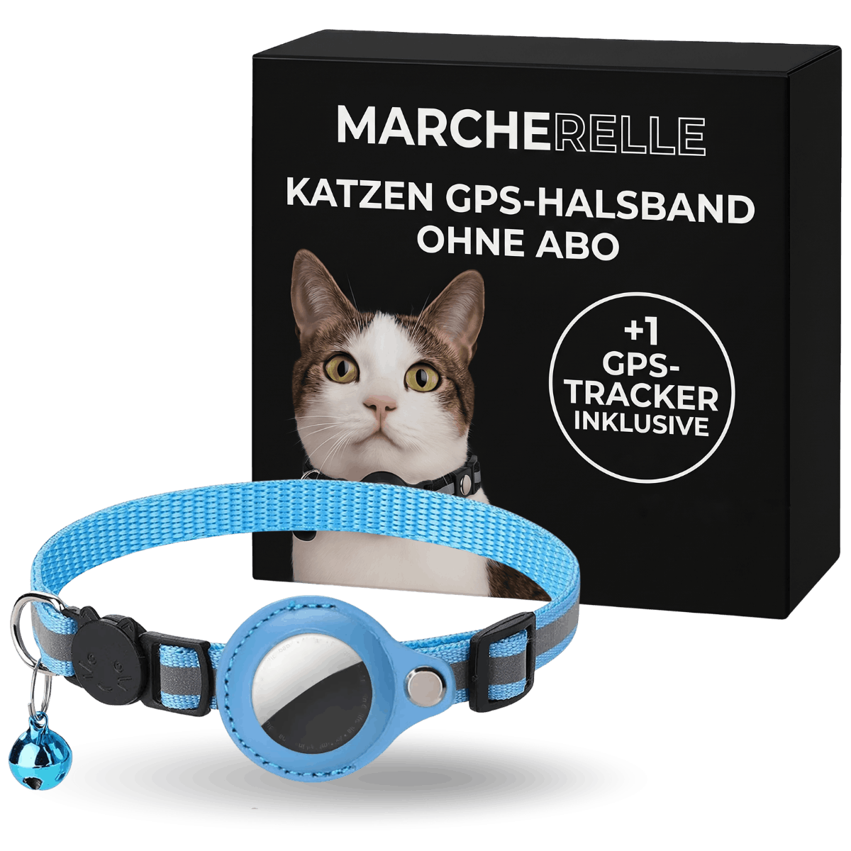 Macherelle™ – GPS-Halsband für Katzen Kein Abonnement | Kompatibel mit iOS & Android