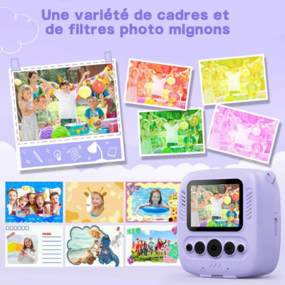Marcherelle™ – Appareil Photo Enfant Instantané 1080p avec Carte 32Go Incluse