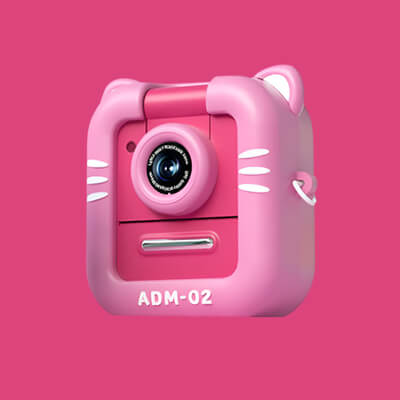 Marcherelle™ – Appareil Photo Instantané Enfant Objectif Pivotant 48MP