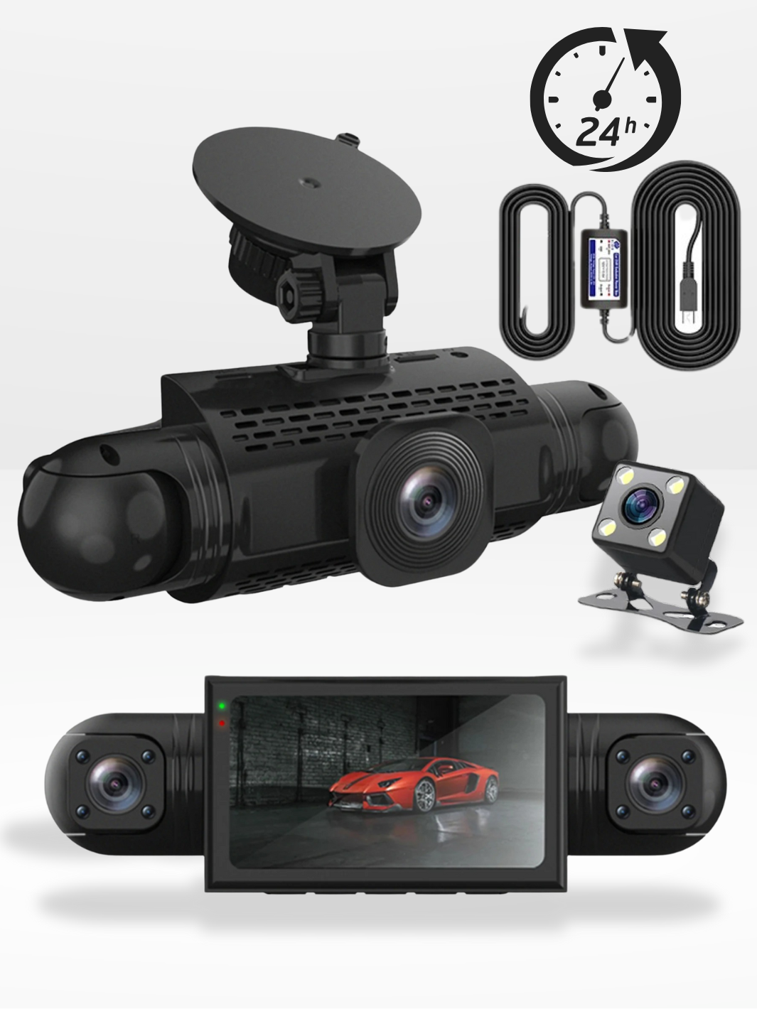 Marcherelle™ – Caméra de Voiture 4K UHD avec GPS Intégré
